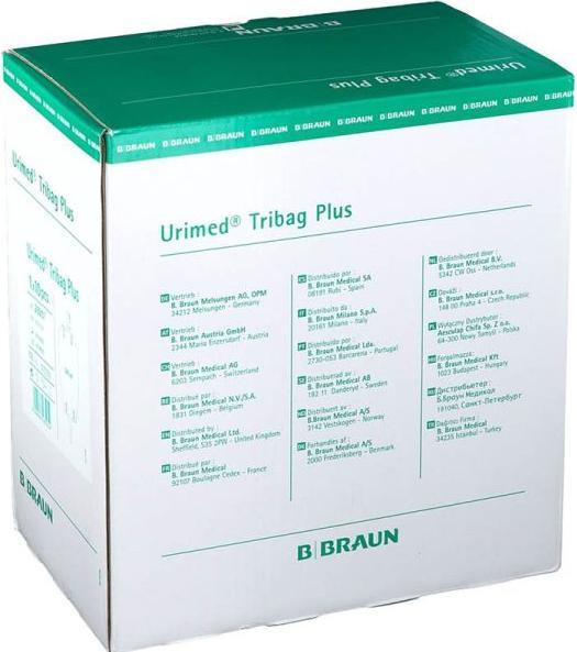 Immagine prodotto B.Braun Urimed Tribag Plus 500ml 2cm valvola di drenaggio sterile (10 pz)