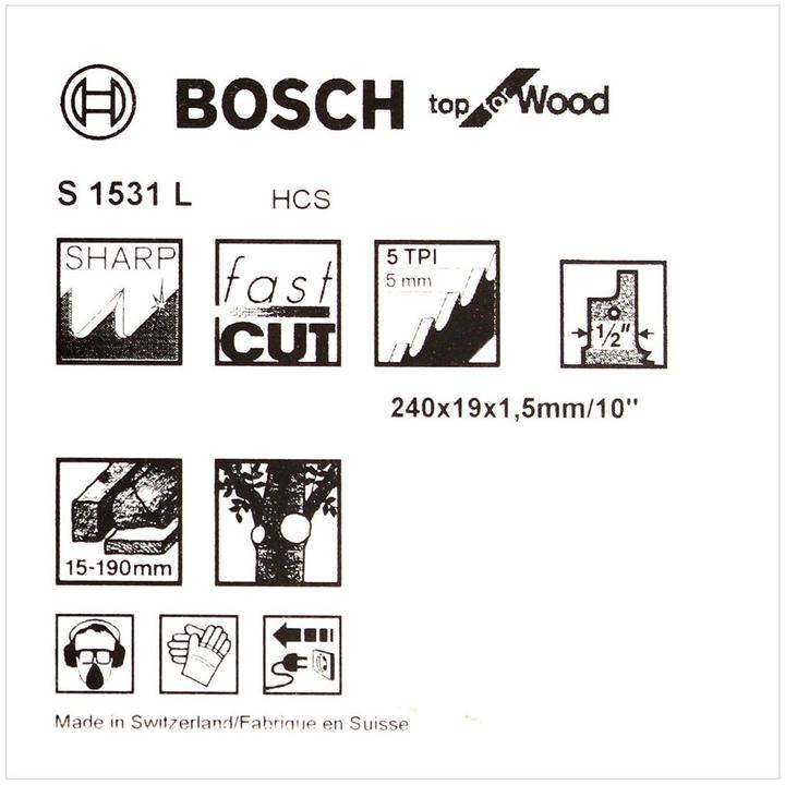 Productafbeelding Bosch Professional Zubehör S 1531 L
