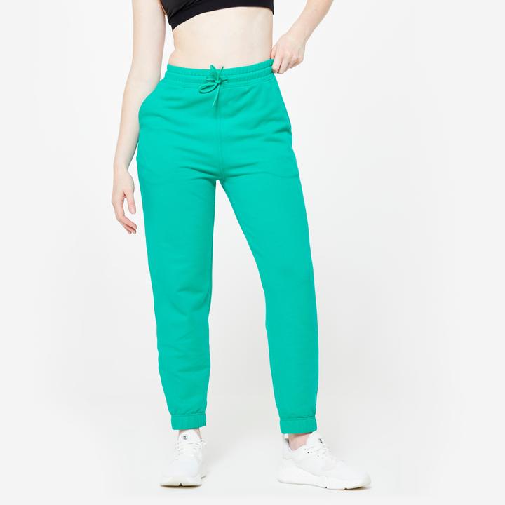 Image du produit Domyos Pantalon de jogging femme droit - 500 vert (W33/L31)