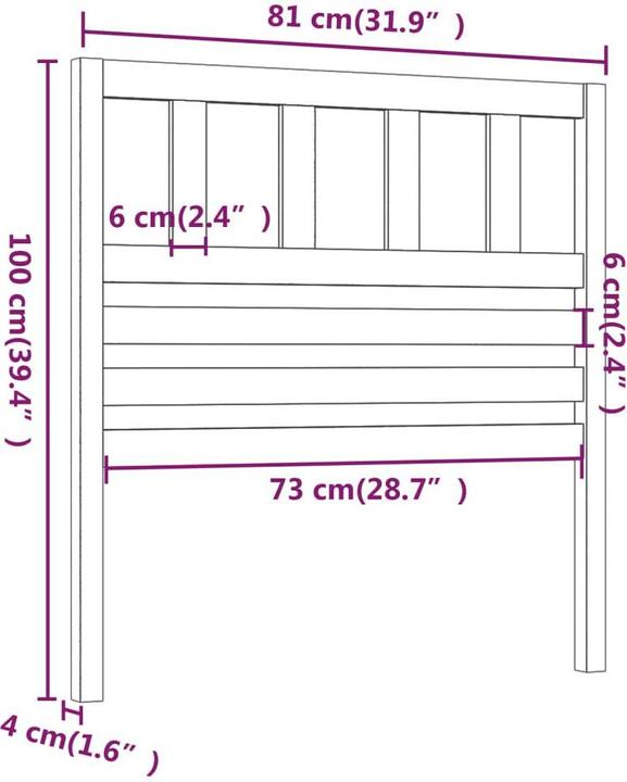 Actual product image VidaXL Kipper (81 x 4 x 100 cm)