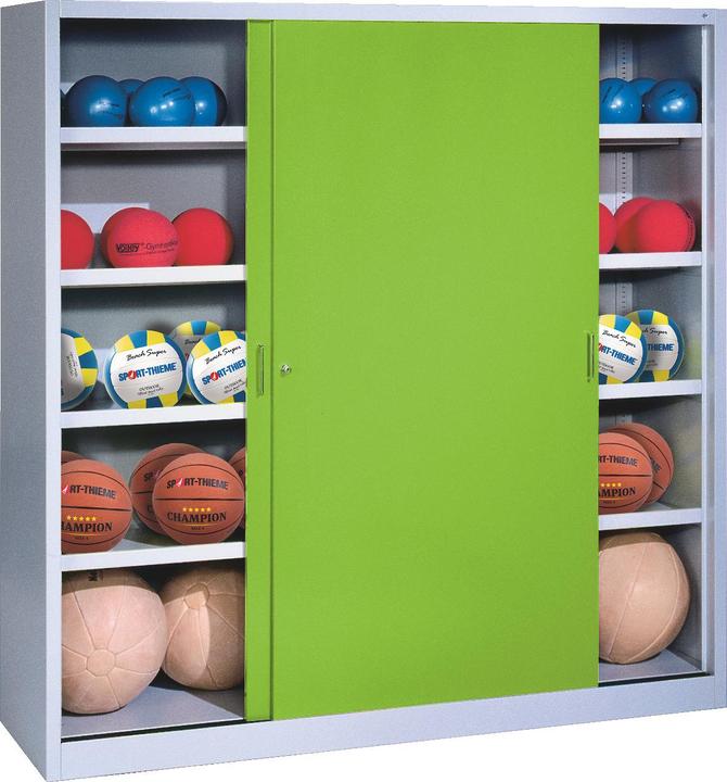 Produktbild C+P Ballschrank (HxBxT: 195x160x50 cm, mit Vollblech-Schiebetüren, Typ 4)