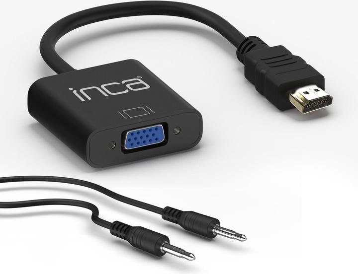 Produktbild Inca Adapter IHTV-7TS HDMI > VGA St. + USB Audio, 1080P, SW retail (HDMI)