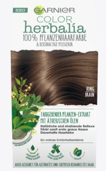 Produktbild Garnier Farbe, Herbalia Honigbraun, Haarfarbstoff