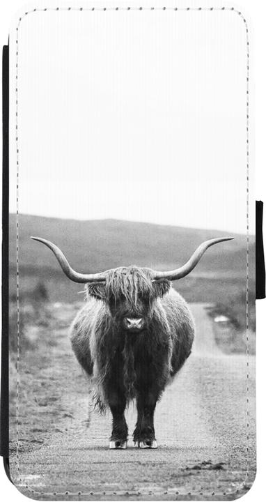 Actual product image PhoneLook Coque Wallet noir Highland cattle (Apple iPhone 11)