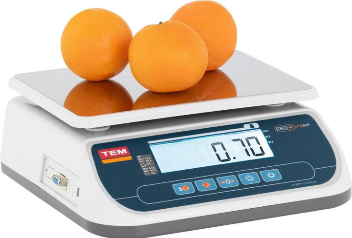 Produktbild TEM Tischwaage Waage Geeicht Ladenwaage Kontrollwaage Marktwaage Lcd 6 Kg/2 G