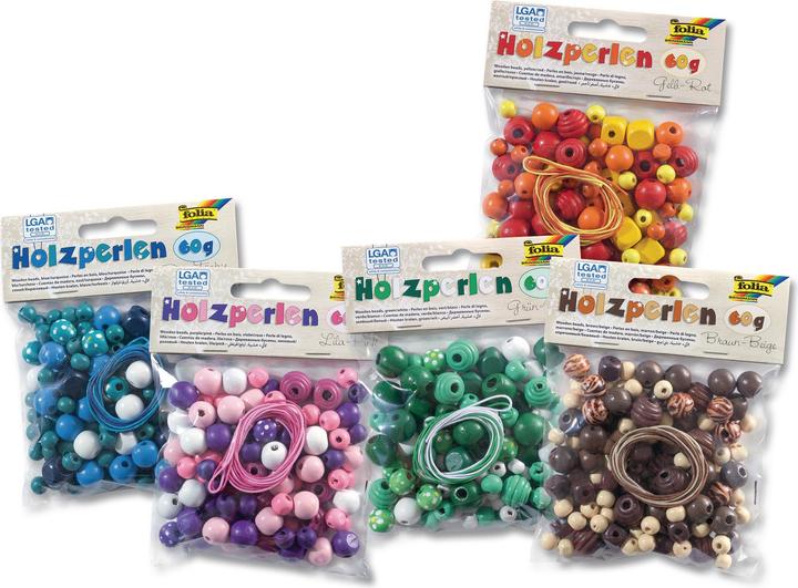 Actual product image Folia Wood Beads