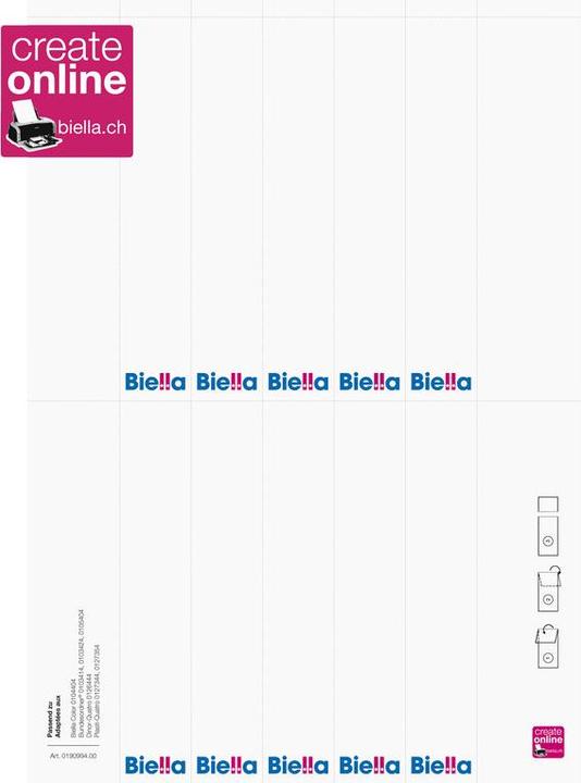 Actual product image Biella Back labels 27x145mm