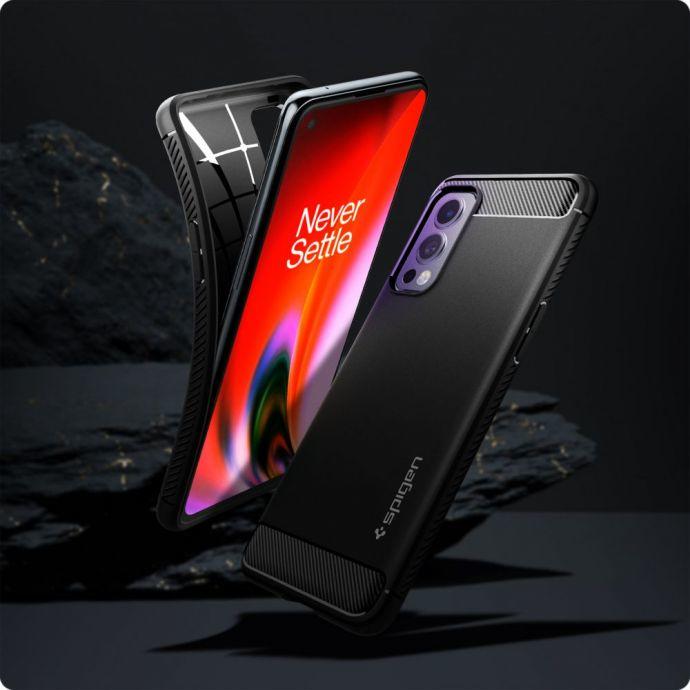 Produktbild Spigen RUGGED ARMOR ONEPLUS NORD 2 5G MATTE Juodas (OnePlus Nord 2 5G)