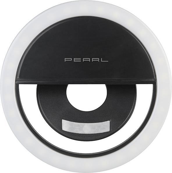 Produktbild Pearl Akku-Aufsteck-Ringlicht für Smartphones