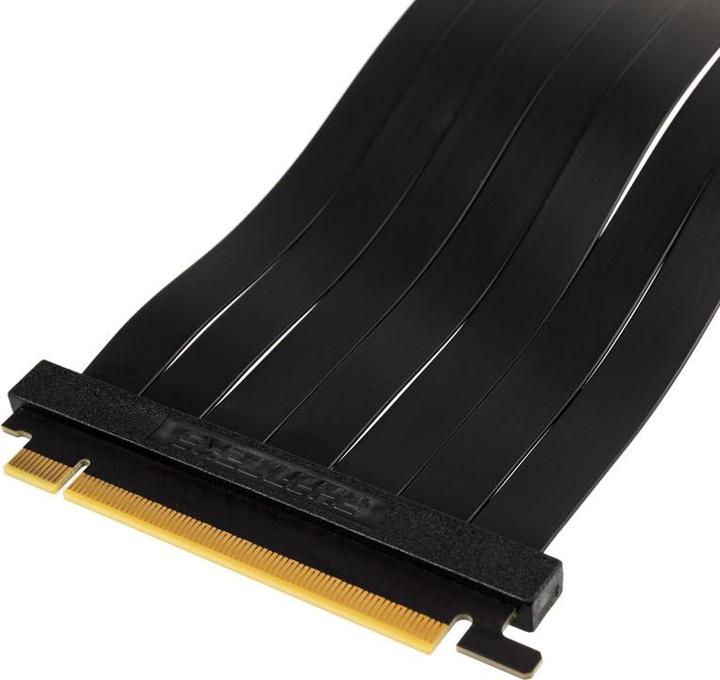 Actual product image Phanteks PCIe x16 riser ribbon cable, 90 degrees