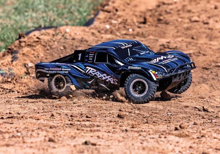 Actual product image Traxxas Slash 4x4 VXL Clipless blue 1/10 Short-Course RTR Brushless, HD, without battery and charger (RTR Ready-to-Run)