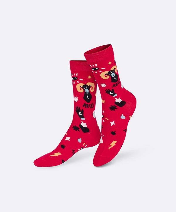 Actual product image Eat My Socks Socks, Zodiac Aries (One size)