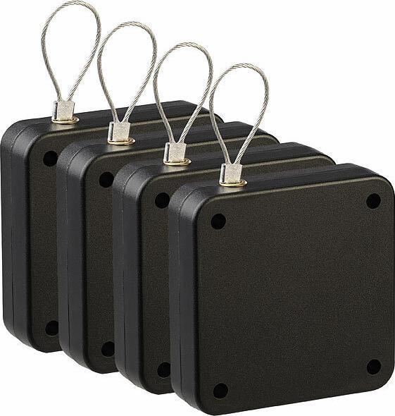 AGT Lot de 4 ferme-portes automatiques (Porte-fenêtre, Porte de l'objet, Porte de chambre, Intérieur)