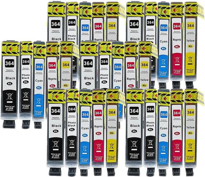 Image du produit Hermex Cartouche d'encre compatible XL pour HP PhotoSmart 7520 e All-in-One (M, Y, PBK, C, CF)