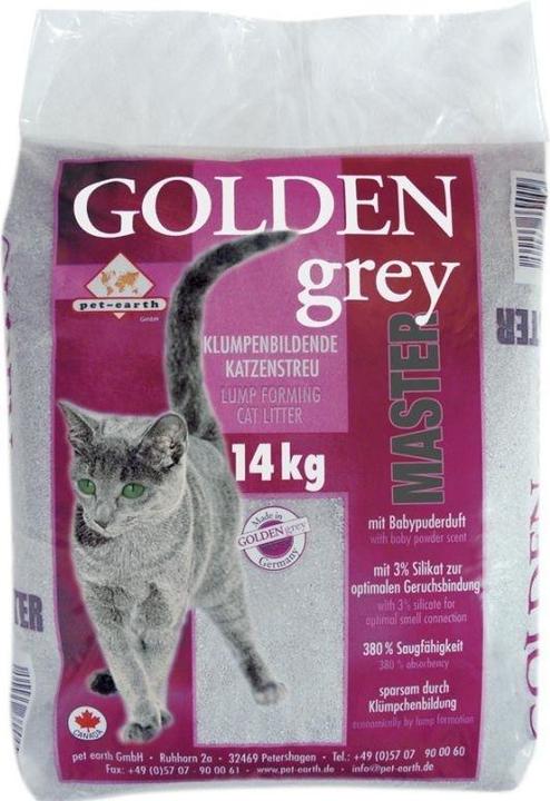 Actual product image Pet-Earth Cat Litter Golden Grey Master Children's Powder (Clumping, 7 kg)