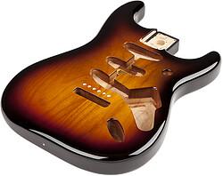 Actual product image Fender Classic Series 60&aposs Stratocaster SSS Alder Body 3-Colour Sunburst losse elzenhouten body voor (Electric guitar, Alder)