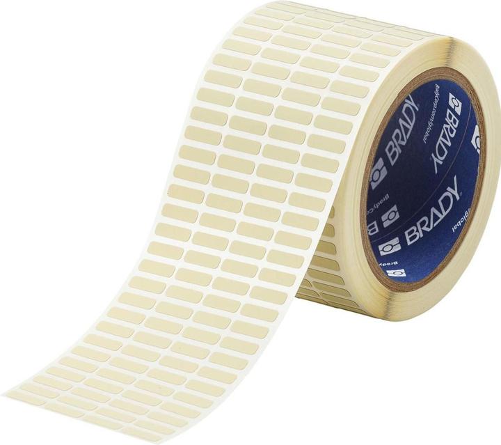 Brady THT-14-724-10, Polyimide, Beige, mat, 16.51 x 5.08 mm, permanent, 4 pistes (10000 U.)