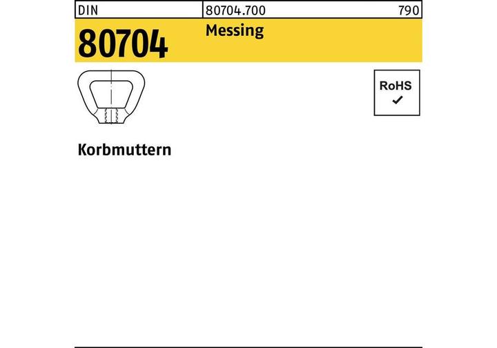 Produktbild Korbmutter DIN 80704 M 24 Messing