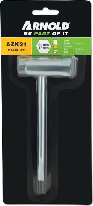 Actual product image Arnold Candle Wrench (Lawn mower, Scarifier, Weed whacker, Chainsaw, Garden machinery tools)