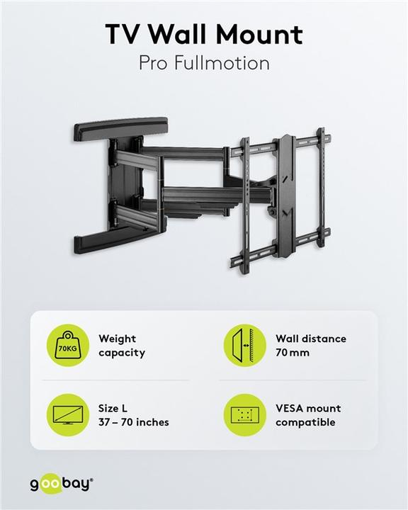 Produktbild Goobay Pro Fullmotion (Wand, 70", 70 kg)