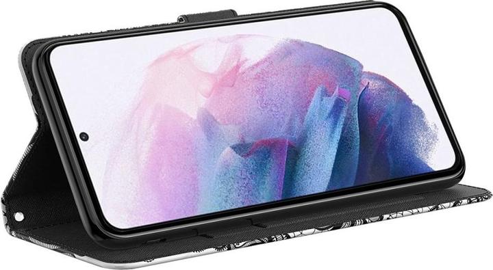 Image du produit Cover-Discount Galaxy S22 Ultra - Étui effet paillettes fleurs noir (Samsung Galaxy S22 Ultra)