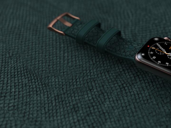 Immagine prodotto Njord Cinturino Jord Per (44 mm, 45 mm, Pelle Vegan, Pelle di salmone, Chiusura in acciaio inox)