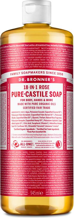 Produktbild Dr. Bronner's Pure Castile Liquid Soap Rose 945 ml (945 ml)