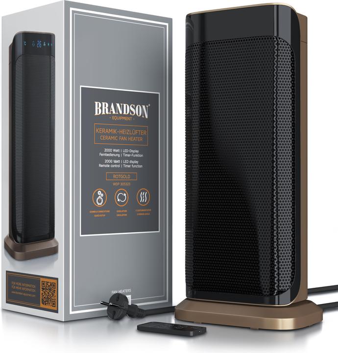 Image du produit Brandson Aérotherme avec télécommande (2000 W)