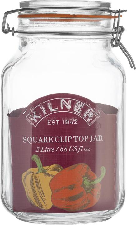 Produktbild Kilner Quadratisches Bügelverschluss Glas, 2 Liter (2 l)