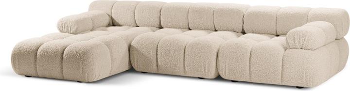 Actual product image Micadoni Velvet Modular Left Corner Sofa, "Bellis", 4 Seats, 282x155x70 Made in Europe (Corner sofa)