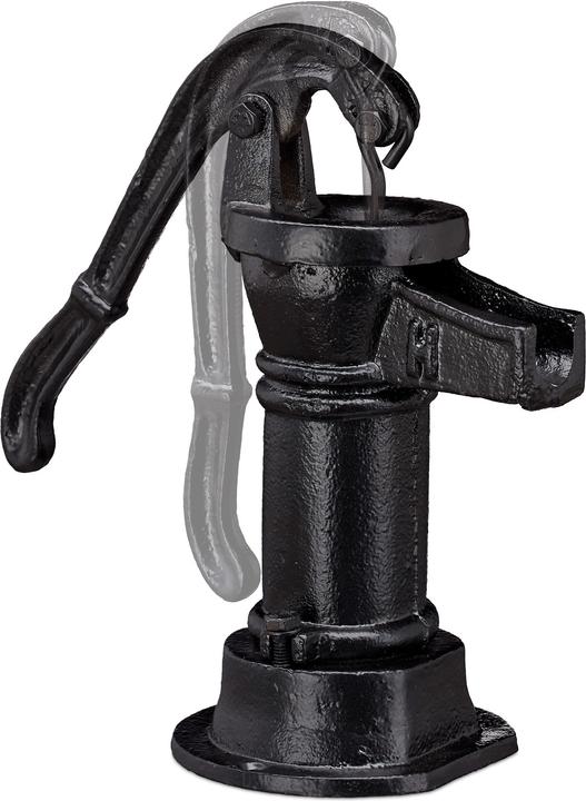Actual product image Relaxdays Decorative Pump Cast Iron