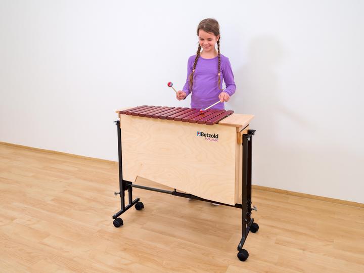 Immagine prodotto Betzold Musik Xilofono basso + carrello portaoggetti (Xilofono)