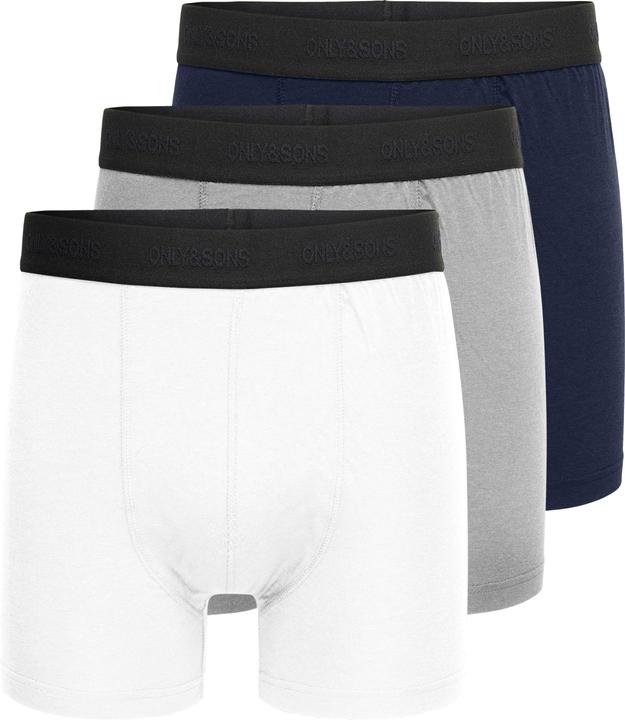 Image du produit Only & Sons Onsfitz Bamboo Boxer Logo 3-Pack Noos (XXL, Lot de 3)