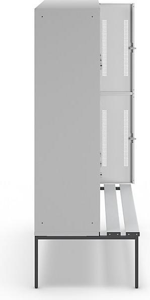 Image du produit Wolf Vestiaire mi-hauteur avec piètement banc (160 cm, 214 cm)