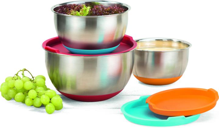 Produktbild Genius Edelstahl Schüssel Set (22 cm, 3 l, 3 x)