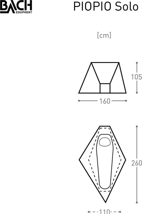 Actual product image Bach Equipment PioPio (Tunnel tent, 1.04 kg, 1 person)