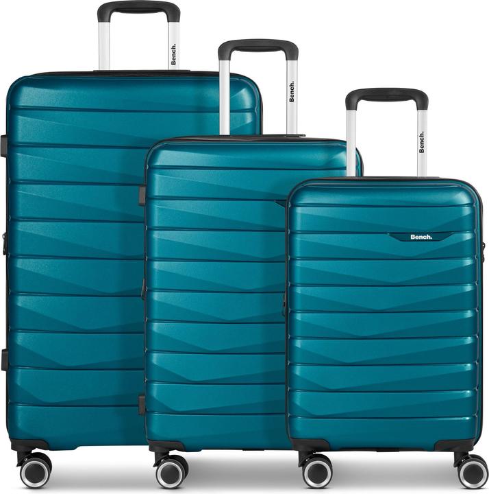 Bench Paris 4 Rollen Kofferset 3-teilig mit Dehnfalte (223 l, XL (ab 115l))