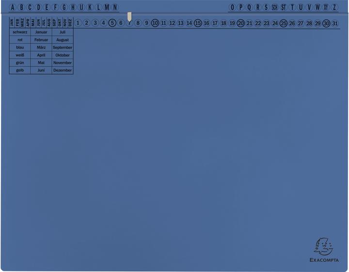 Immagine prodotto Exacompta 25 cartelle sospese in cartone Exaflex blu 1 x pinzatura ufficiale / pinzatura commerciale (A4, 200 x)
