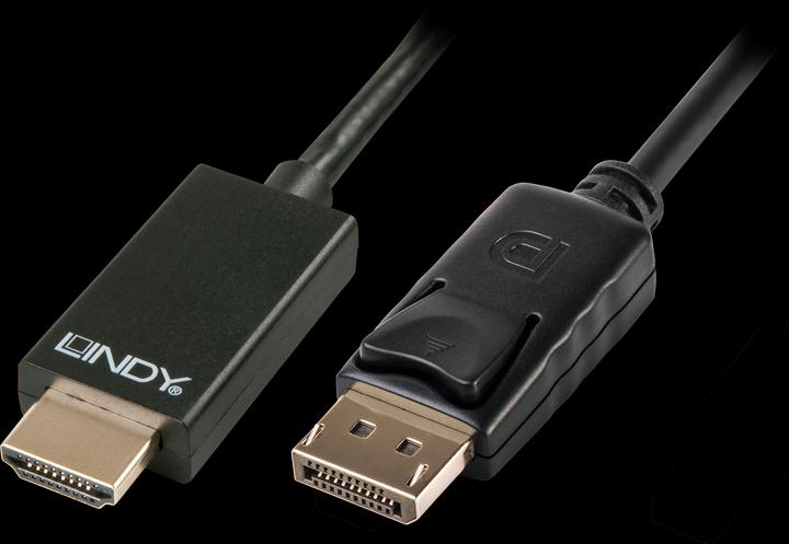 Lindy DisplayPort nach HDMI (2 m, DisplayPort, HDMI)