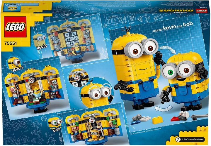 Image du produit LEGO 75551 Minions Figurines Brique et sa cachette (75551, LEGO Minions)