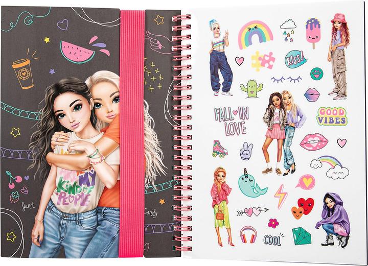 Actual product image Top Model Topmodel - TOPModel Neon Doodle Book with Neon Pen Set - (413217)