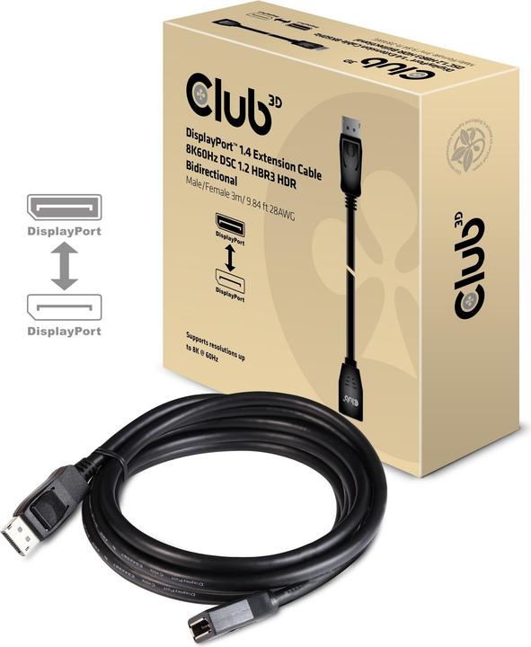 Produktbild Club 3D DisplayPort — DisplayPort (3 m, DisplayPort)
