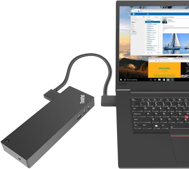 Produktbild Lenovo 40AN0230CH ThinkPad Thunderbolt 3 Dock (USB-A, Thunderbolt, 1 Ports)