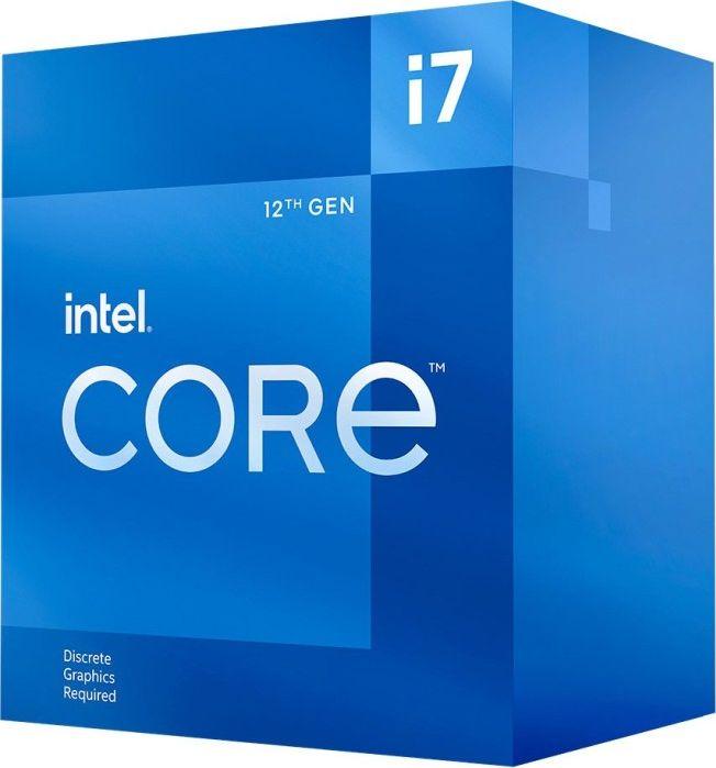 Actual product image Intel CPU||Desktop|Core i7|i7-12700F|Alder Lake|2100 MHz|Cores 12|25MB|Socket LGA1700|180 Watts|BOX|B (LGA 1700, 2.10 GHz, 12 -Core)