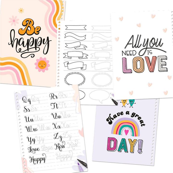 Actual product image Depesche TOPModel - Colouring Book Set Handlettering (0412158)