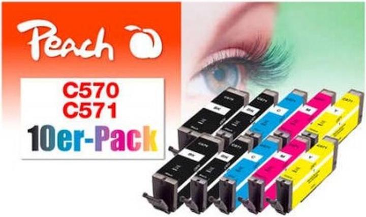Produktbild Peach PGI-570, CLI-571 10-er Pack (M, Y, C)