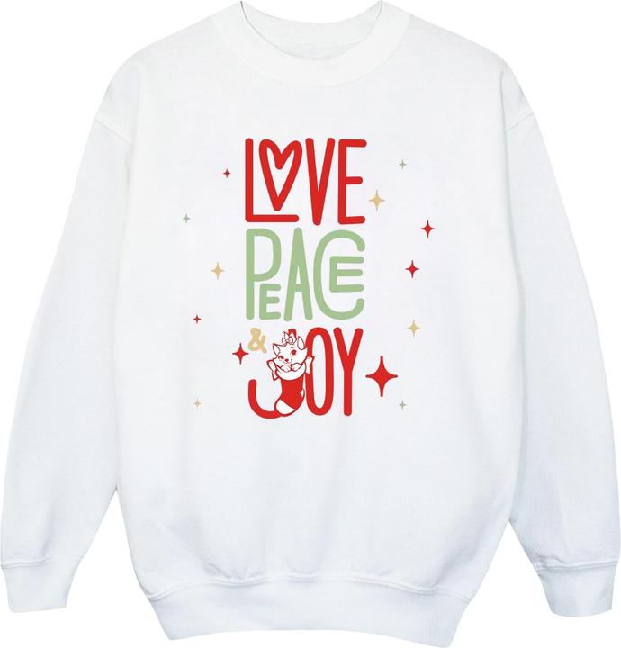 Disney The Aristocats Marie Love Peace Joy Sweatshirt Jungen