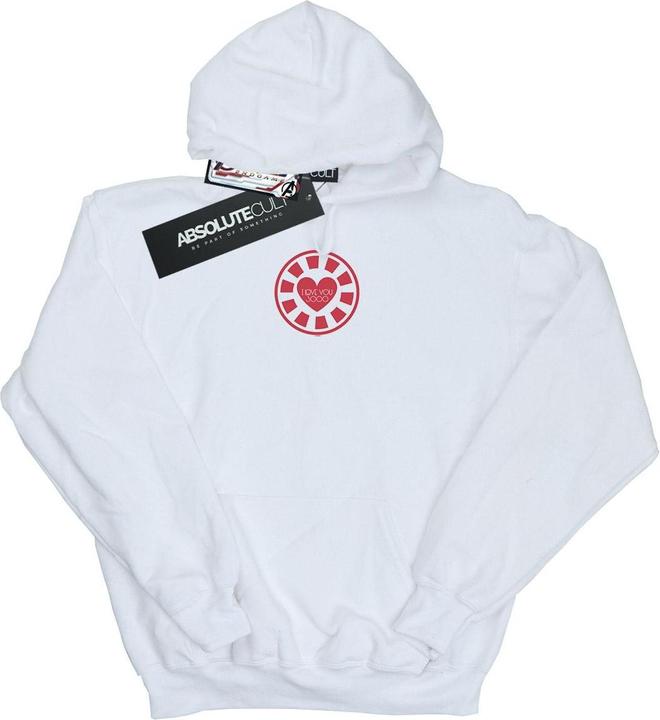 Avengers Endgame I Love You 3000 Tony Stark Heart Kapuzenpullover (S)