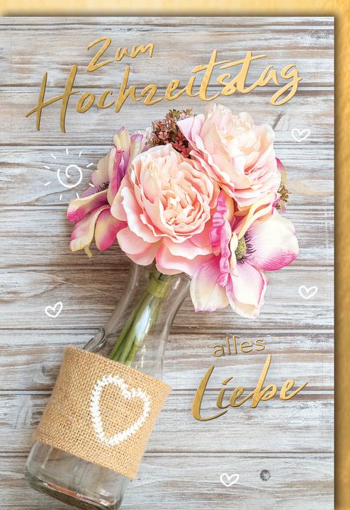 Produktbild Braun + Company Karte Hochzeitstag PK 299
