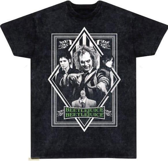 Heroes Inc Beetlejuice 2 T-Shirt Poster Snow Wash Grösse M (M)
